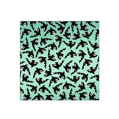 Orca Killer Whale Fish Satin Bandana Scarf 22  X 22  by Ndabl3x