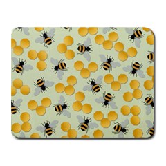 Honey Bee Bees Pattern Small Mousepad by Ndabl3x