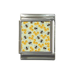 Honey Bee Bees Pattern Italian Charm (13mm) by Ndabl3x