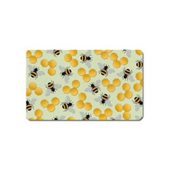 Honey Bee Bees Pattern Magnet (name Card) by Ndabl3x