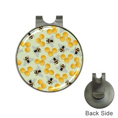 Honey Bee Bees Pattern Hat Clips With Golf Markers by Ndabl3x