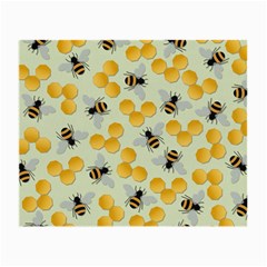 Honey Bee Bees Pattern Small Glasses Cloth (2 Sides) by Ndabl3x