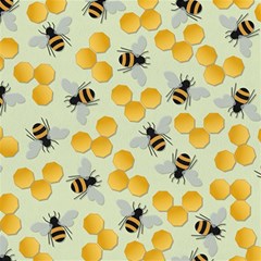 Honey Bee Bees Pattern Play Mat (square) by Ndabl3x