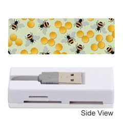 Honey Bee Bees Pattern Memory Card Reader (stick) by Ndabl3x