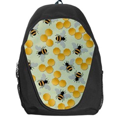 Honey Bee Bees Pattern Backpack Bag by Ndabl3x