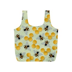 Honey Bee Bees Pattern Full Print Recycle Bag (s) by Ndabl3x