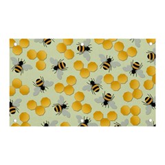 Honey Bee Bees Pattern Banner And Sign 5  X 3  by Ndabl3x