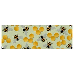 Honey Bee Bees Pattern Banner And Sign 9  X 3  by Ndabl3x