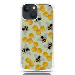 Honey Bee Bees Pattern Iphone 13 Mini Tpu Uv Print Case