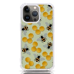 Honey Bee Bees Pattern Iphone 13 Pro Tpu Uv Print Case by Ndabl3x