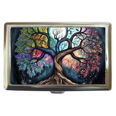 Tree Colourful Cigarette Money Case by Ndabl3x