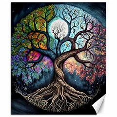 Tree Colourful Canvas 8  X 10 