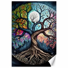 Tree Colourful Canvas 12  X 18  by Ndabl3x