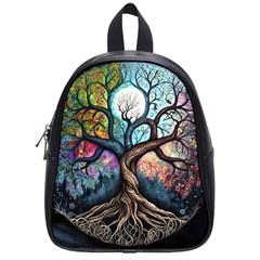 Tree Colourful School Bag (small) by Ndabl3x