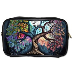 Tree Colourful Toiletries Bag (one Side) by Ndabl3x