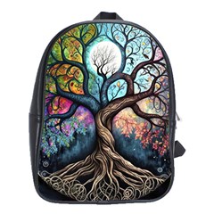 Tree Colourful School Bag (xl) by Ndabl3x