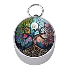 Tree Colourful Mini Silver Compasses by Ndabl3x