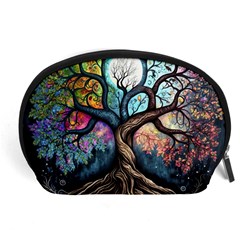 Tree Colourful Accessory Pouch (large) by Ndabl3x