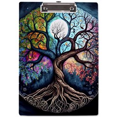 Tree Colourful A4 Acrylic Clipboard by Ndabl3x