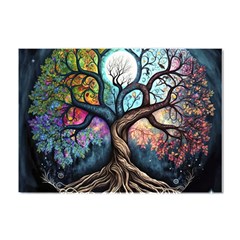 Tree Colourful Crystal Sticker (a4) by Ndabl3x