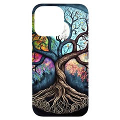 Tree Colourful Iphone 14 Pro Max Black Uv Print Case by Ndabl3x