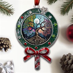 Tree Colourful Metal X mas Lollipop With Crystal Ornament by Ndabl3x