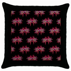 Chic Dreams Botanical Motif Pattern Design Throw Pillow Case (black) by dflcprintsclothing