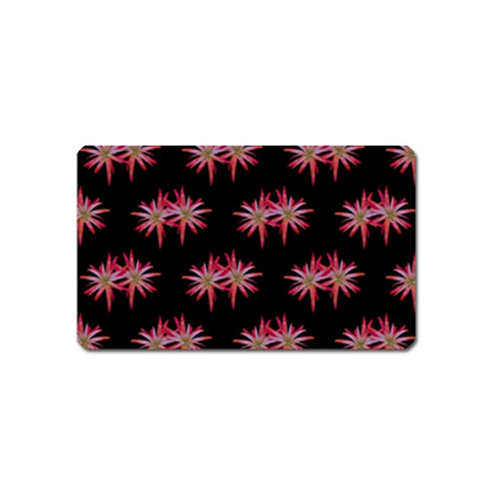 Chic Dreams Botanical Motif Pattern Design Magnet (Name Card)