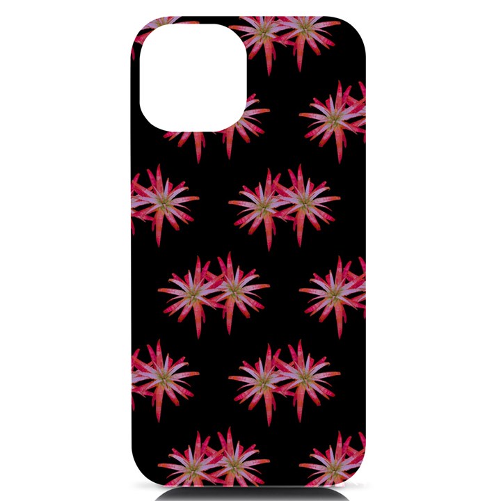 Chic Dreams Botanical Motif Pattern Design iPhone 14 Black UV Print Case