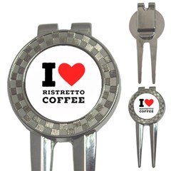 I Love Ristretto Coffee 3-in-1 Golf Divots by ilovewhateva