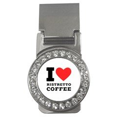 I Love Ristretto Coffee Money Clips (cz)  by ilovewhateva