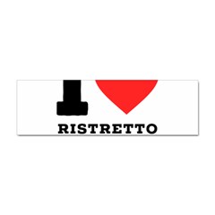 I Love Ristretto Coffee Sticker (bumper)