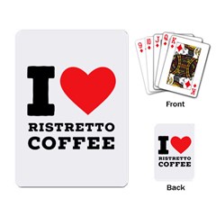 I Love Ristretto Coffee Playing Cards Single Design (rectangle) by ilovewhateva