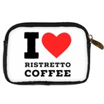 I love ristretto coffee Digital Camera Leather Case Back