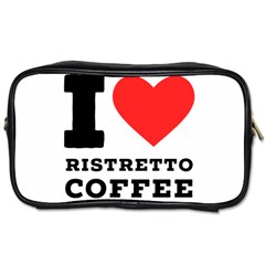 I Love Ristretto Coffee Toiletries Bag (two Sides) by ilovewhateva