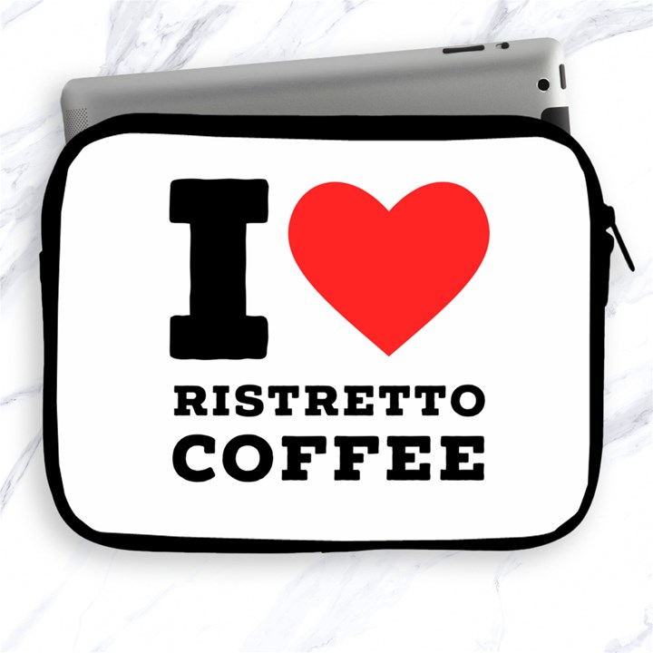 I love ristretto coffee Apple iPad 2/3/4 Zipper Cases