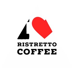 I Love Ristretto Coffee Wooden Puzzle Triangle by ilovewhateva