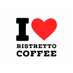 I Love Ristretto Coffee Premium Plush Fleece Blanket (medium) by ilovewhateva