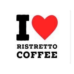 I Love Ristretto Coffee Premium Plush Fleece Blanket (large) by ilovewhateva