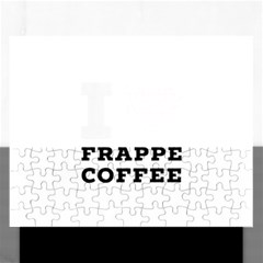 I love frappe coffee Rectangular Jigsaw Puzzl