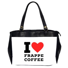 I Love Frappe Coffee Oversize Office Handbag (2 Sides) by ilovewhateva