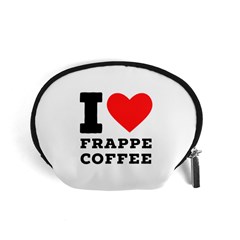 I Love Frappe Coffee Accessory Pouch (small) by ilovewhateva