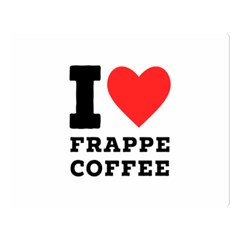 I love frappe coffee Two Sides Premium Plush Fleece Blanket (Large)