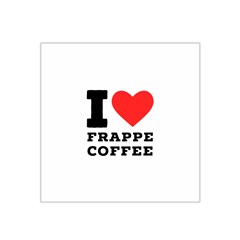 I love frappe coffee Satin Bandana Scarf 22  x 22 