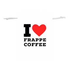 I love frappe coffee Lightweight Drawstring Pouch (L)