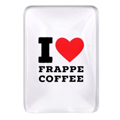 I Love Frappe Coffee Rectangular Glass Fridge Magnet (4 Pack) by ilovewhateva