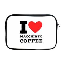 I Love Macchiato Coffee Apple Macbook Pro 17  Zipper Case by ilovewhateva