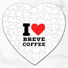 I Love Breve Coffee Jigsaw Puzzle (heart) by ilovewhateva