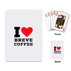 I Love Breve Coffee Playing Cards Single Design (rectangle) by ilovewhateva