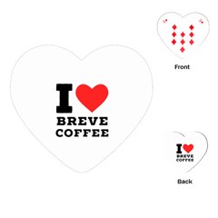 I Love Breve Coffee Playing Cards Single Design (heart) by ilovewhateva